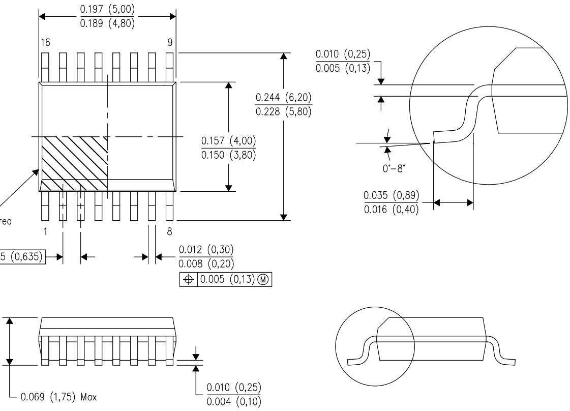 רכיבי אלקטרוניקה SSOP-16